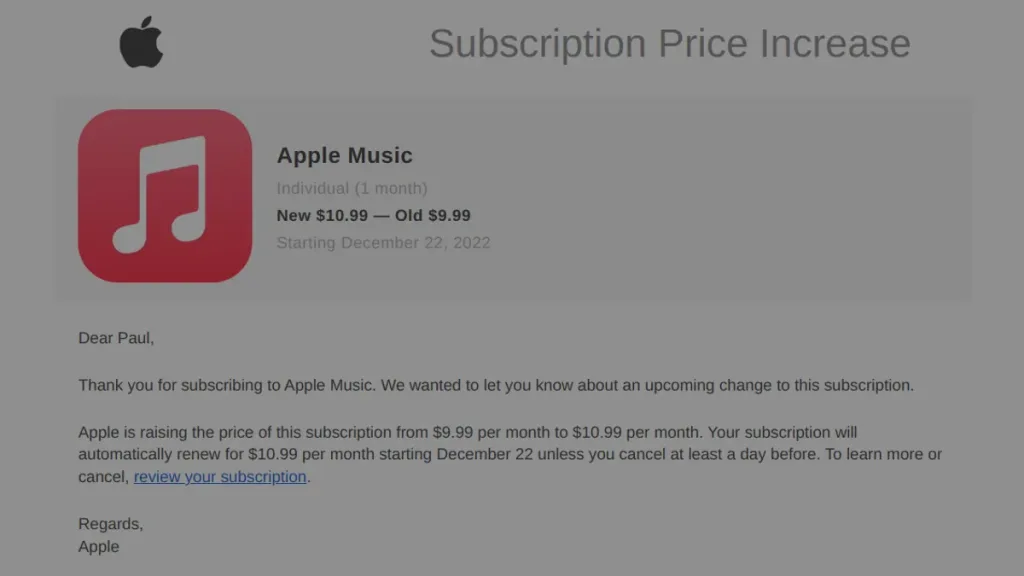 Apple Music Subscription Price Increase Hitting Accounts Now